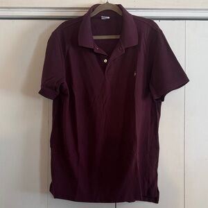 Brooks brothers polo shirt maroon short sleeve like new Golf! Vacation! Fabulous